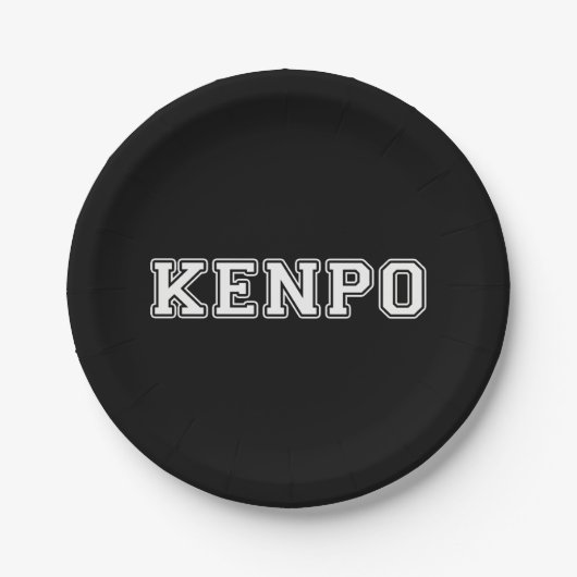 Kenpo Pappteller (Vorderseite)