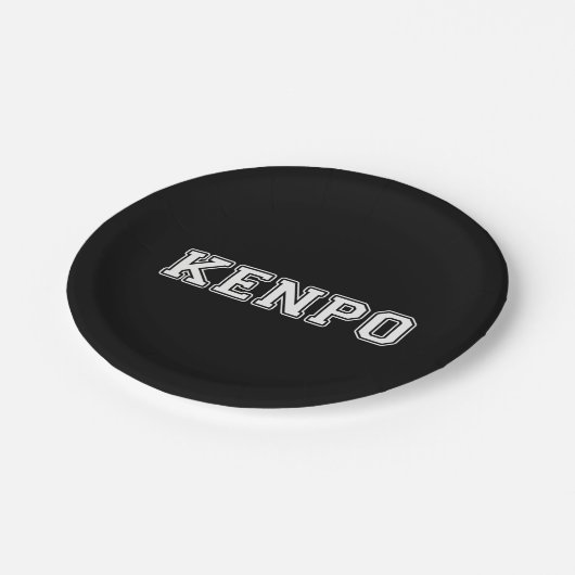 Kenpo Pappteller (Schrägansicht)
