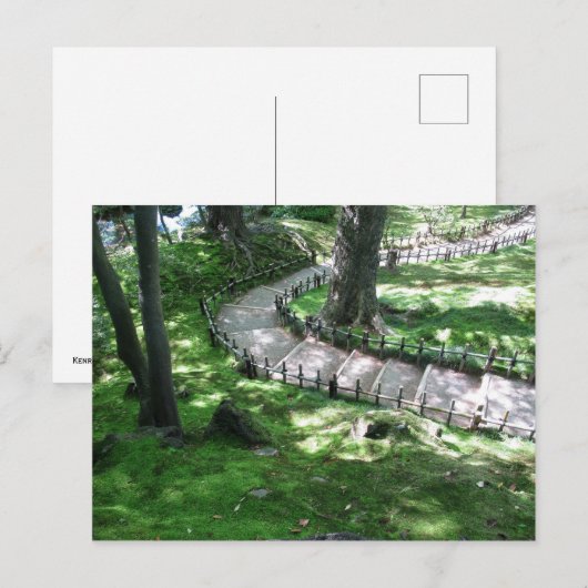 Kenrokuen Garden: Kanazawa, Japan Postkarte (Vorne/Hinten)