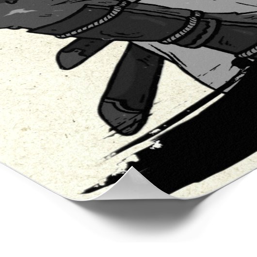 Kensei Bear Scroll II Poster (Ecke)