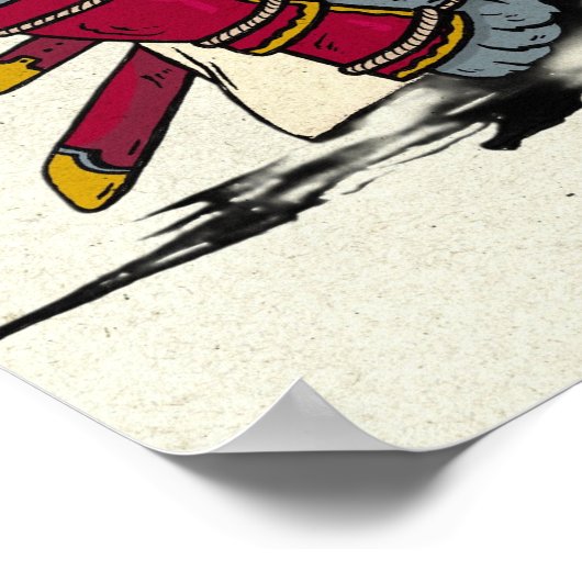 Kensei Bear Scroll Poster (Ecke)