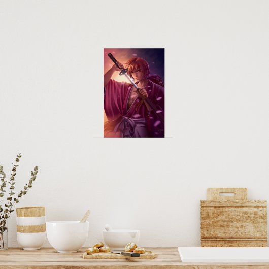 Kenshin Himura Poster (Küche)