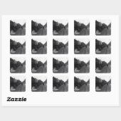 Kensington High Street, London Quadratischer Aufkleber (Blatt)