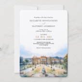 Kensington Palace Gardens London UK Wedding Einladung (Vorderseite)