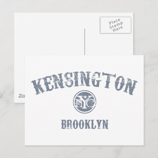 Kensington Postkarte (Vorne/Hinten)