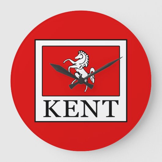 Kent County England Große Wanduhr (Vorderseite)
