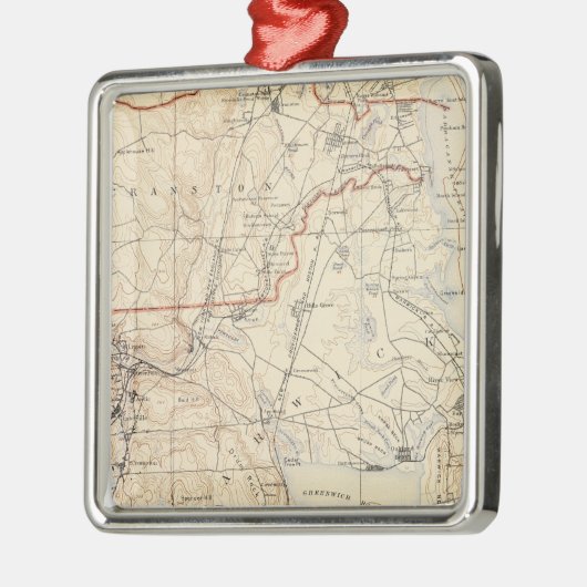 Kent County, Rhode Island Silbernes Ornament (Links)