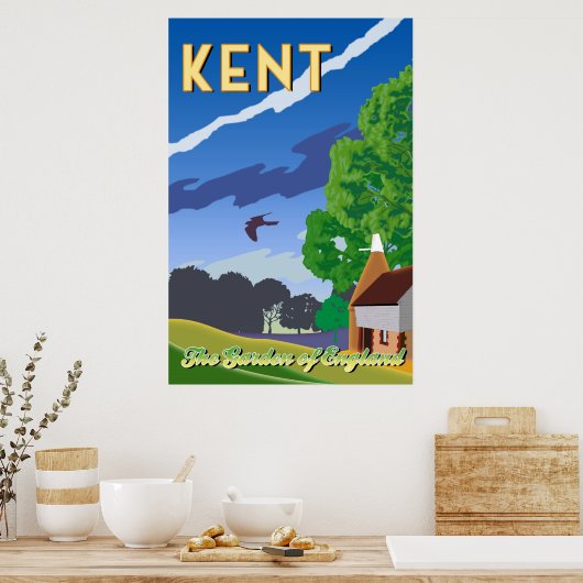 Kent - Der Garten von England Poster (Küche)
