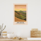 Kent Downs AONB Reiseplakat Poster (Küche)