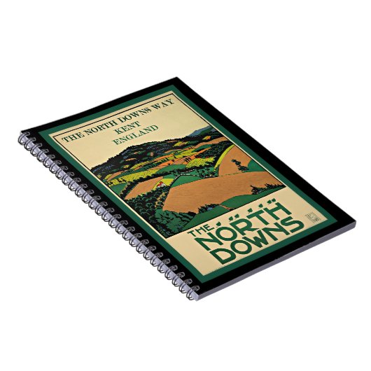 Kent, England, North Downs, Notizblock (Rechte Seite)