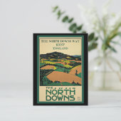 Kent, England, North Downs, Postkarte (Stehend Vorderseite)