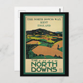 Kent, England, North Downs, Postkarte (Vorne/Hinten)