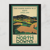 Kent, England, North Downs, Postkarte (Vorderseite)