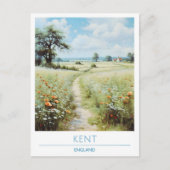 Kent England Vintage Travel Postkarte (Vorderseite)