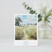 Kent England Vintage Travel Postkarte (Stehend Vorderseite)