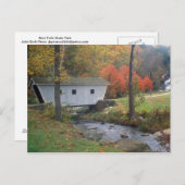 Kent Falls Covered Bridge Postkarte (Vorne/Hinten)