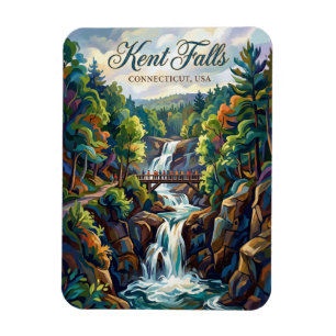 Kent Falls State Park Connecticut Magnet