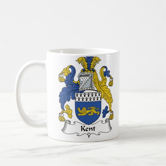 Kent-Familienwappen Kaffeetasse (Links)