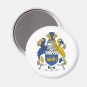 Kent Familienwappen Magnet (Vorderseite/Rückseite)