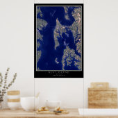 Kent Island Maryland From Space Satellite Map Poster (Küche)