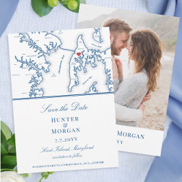 Kent Island Maryland Hochzeit in Urlaubsort Foto Save The Date