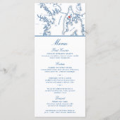 Kent Island Maryland Map Elegante Wedding Menükarte (Vorderseite)