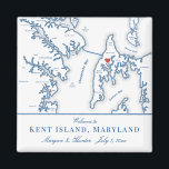 Kent Island Maryland Map Hochzeit in Urlaubsort Ge Magnet<br><div class="desc">Schnelle und einfache Bestellung! Diese MD-Kartenmagnete von Kent Island machen große Kent Island-Gastgeschenke Hochzeiten, die Sie in Ihre Begrüßungstaschen für die Hochzeit in Urlaubsort Maryland einbeziehen können. Bewegen Sie das Herz, indem Sie unter "Anpassen" auf "Bearbeiten mit dem Designwerkzeug" klicken. Dieser elegante Kent Island Gastgeschenk Hochzeit Magnet ist perfekt für...</div>