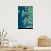 Kent Island, Maryland-Satellitenposter Poster (Küche)