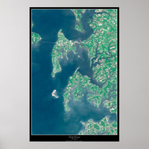 Kent Island, Maryland-Satellitenposter Poster