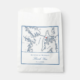 Kent Island Maryland Vielen Dank für Ihre Hochzeit Geschenktütchen