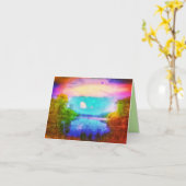 KENT LAKE GREETING CARD KARTE (Gelbe Blume)