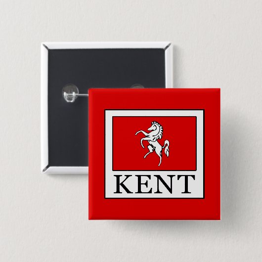 Kent Landkreis England Button (Vorne & Hinten)
