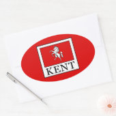 Kent Landkreis England Ovaler Aufkleber (Umschlag)