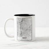 Kent Map Zweifarbige Tasse (Links)