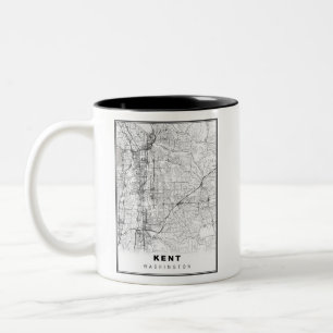 Kent Map Zweifarbige Tasse