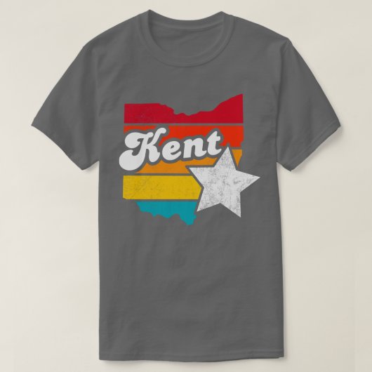 Kent Ohio Vintag Distressed Souvenir 2 T-Shirt (Design vorne)