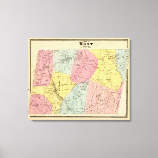 Kent, Stadt Leinwanddruck (Vorderseite)