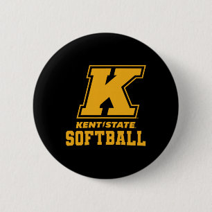 Kent State University Softll Bekleidung Sportfan  Button