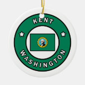 Kent Washington Keramik Ornament (Vorne)