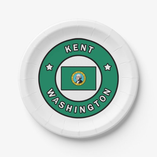 Kent Washington Pappteller (Vorderseite)