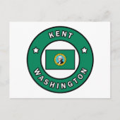 Kent Washington Postkarte (Vorderseite)