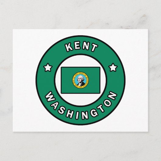 Kent Washington Postkarte (Vorderseite)