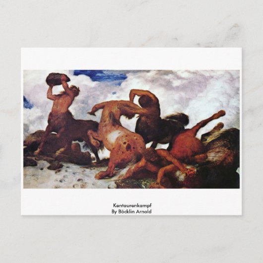 Kentaurenkampf von Böcklin Arnold Postkarte (Vorderseite)