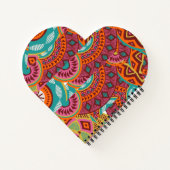 Kente African Pattern Notebook | Spiral Notebook Notizblock (Rückseite)