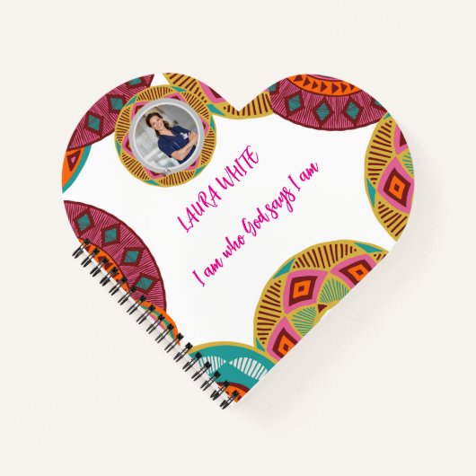 Kente African Pattern Notebook | Spiral Notebook Notizblock (Vorderseite)