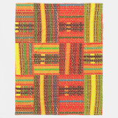 kente african print fleecedecke (Vorderseite)