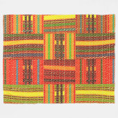 kente african print fleecedecke (Vorderseite (Horizontal))