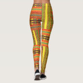 kente african print leggings (Rückseite)