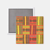 kente african print magnet (Vorderseite/Rückseite)
