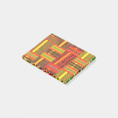 kente african print post-it klebezettel (angewinkelt)